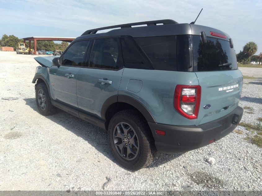 2021 FORD BRONCO SPORT BADLANDS 3FMCR9D99MRA87057