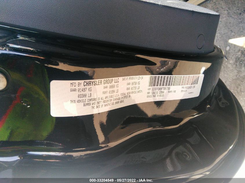 2015 FIAT 500 SPORT 3C3CFFBR5FT601799