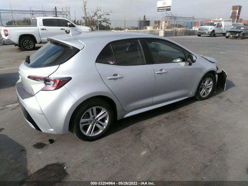 2019 TOYOTA COROLLA HATCHBACK SE/XSE JTNK4RBE5K3040744