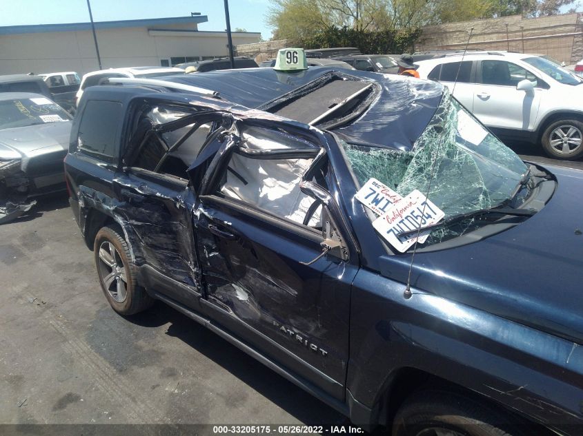 2016 JEEP PATRIOT LATITUDE 1C4NJPFA4GD561381