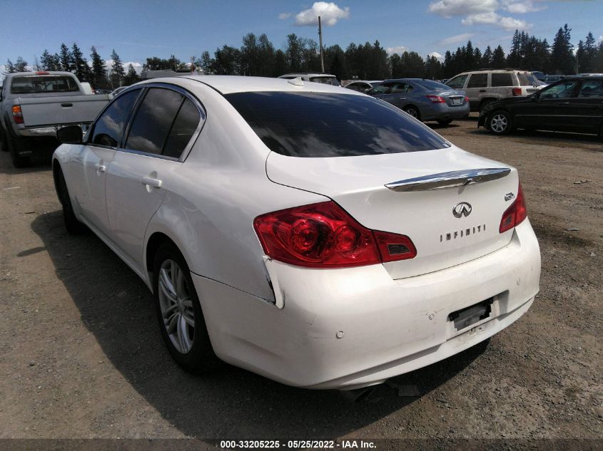 2013 INFINITI G37 SEDAN X JN1CV6AR8DM756143