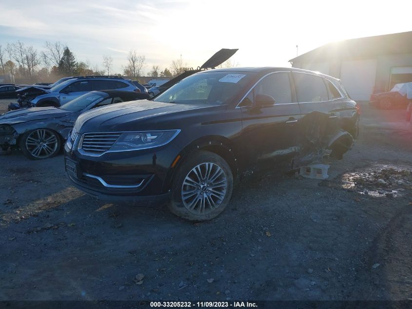 2016 LINCOLN MKX RESERVE 2LMTJ6LR5GBL83336