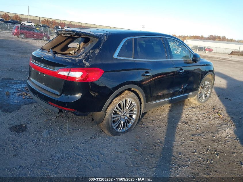 2016 LINCOLN MKX RESERVE 2LMTJ6LR5GBL83336