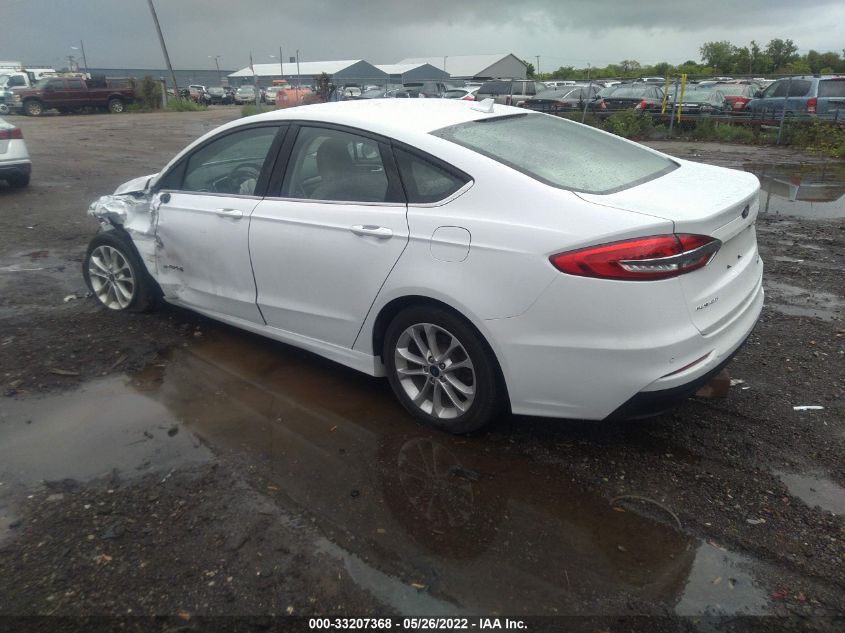 2019 FORD FUSION HYBRID SE 3FA6P0LU1KR208627