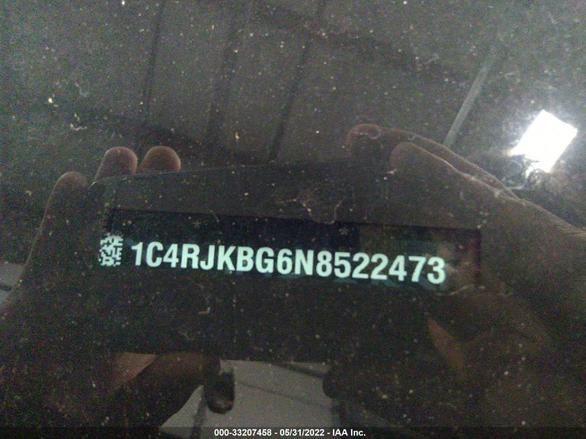 2022 JEEP GRAND CHEROKEE L LIMITED 1C4RJKBG6N8522473