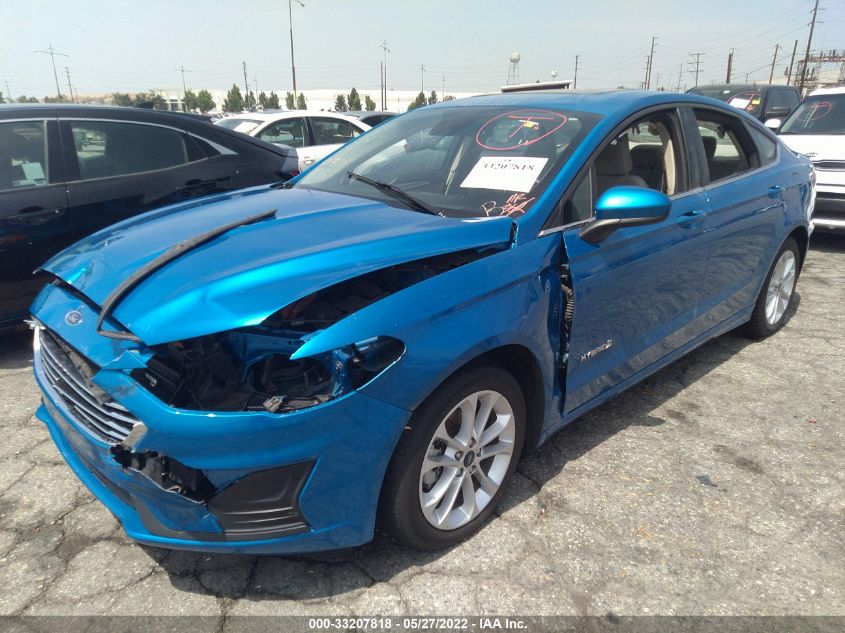 2019 FORD FUSION HYBRID SE 3FA6P0LU6KR241056