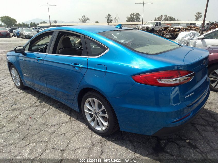 2019 FORD FUSION HYBRID SE 3FA6P0LU6KR241056