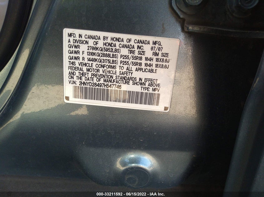 Acura Mdx 2007