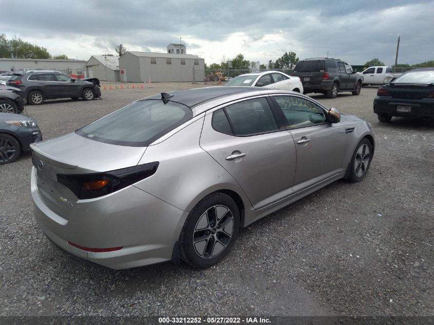2013 KIA OPTIMA HYBRID EX KNAGM4AD3D5054118