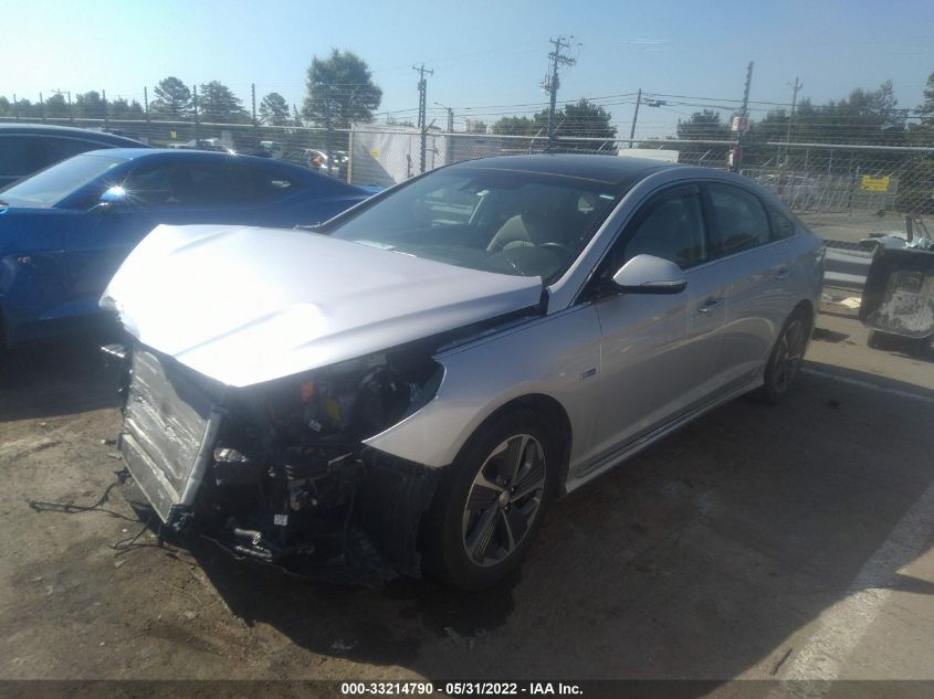 2019 HYUNDAI SONATA HYBRID LIMITED KMHE34L37KA088824