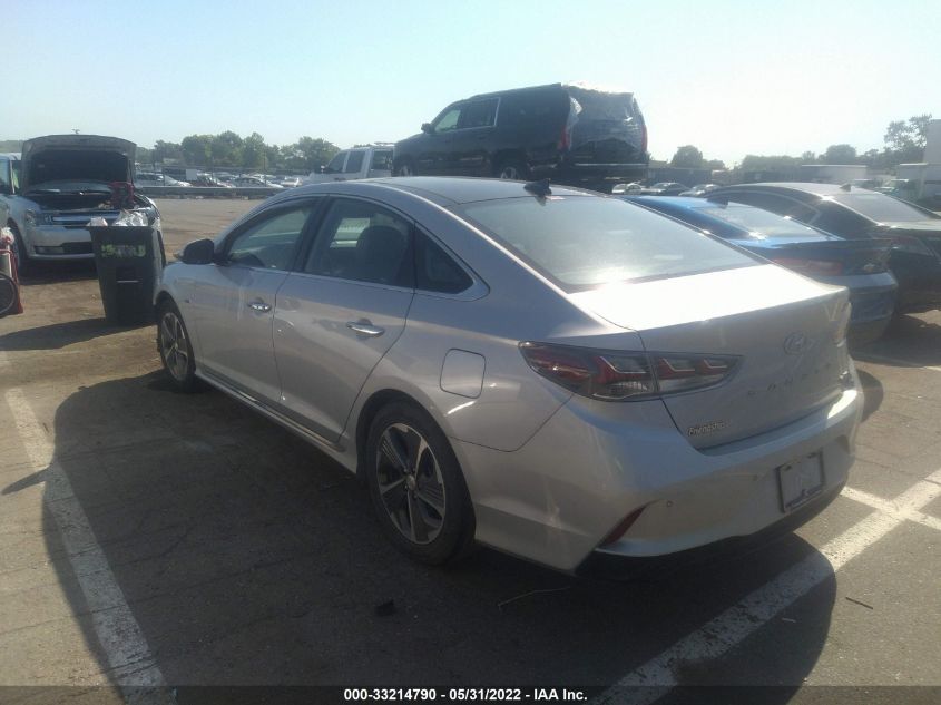 2019 HYUNDAI SONATA HYBRID LIMITED KMHE34L37KA088824