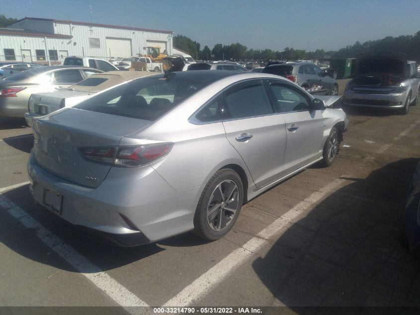 2019 HYUNDAI SONATA HYBRID LIMITED KMHE34L37KA088824