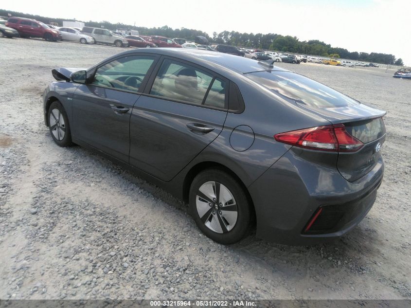 2019 HYUNDAI IONIQ HYBRID BLUE KMHC65LC8KU132218