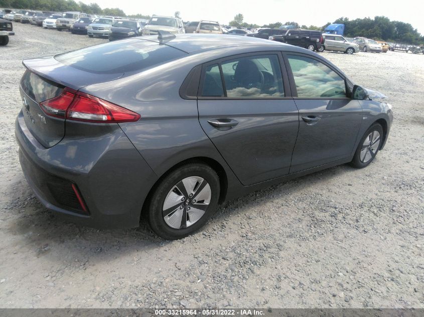 2019 HYUNDAI IONIQ HYBRID BLUE KMHC65LC8KU132218