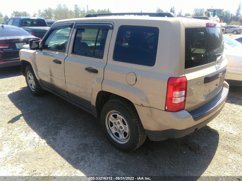 2017 JEEP PATRIOT SPORT 1C4NJPBA6HD122903