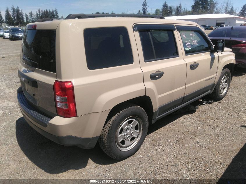 2017 JEEP PATRIOT SPORT 1C4NJPBA6HD122903