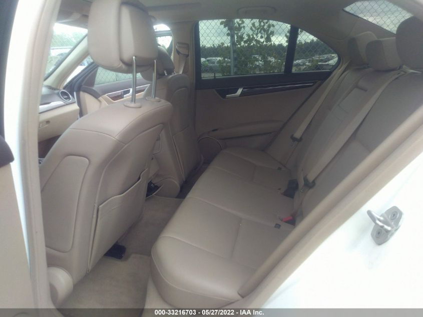 2013 MERCEDES-BENZ C-CLASS C 300 LUXURY WDDGF8AB7DA885265