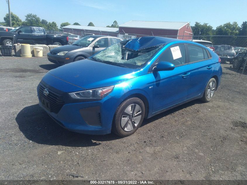 2017 HYUNDAI IONIQ HYBRID BLUE KMHC65LC0HU027715
