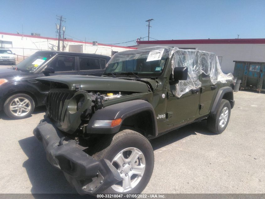 2021 JEEP WRANGLER UNLIMITED SPORT S 1C4HJXDG5MW510220