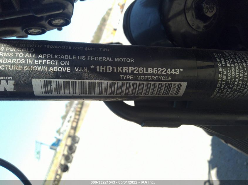 2020 HARLEY-DAVIDSON FLHXS 1HD1KRP26LB622443