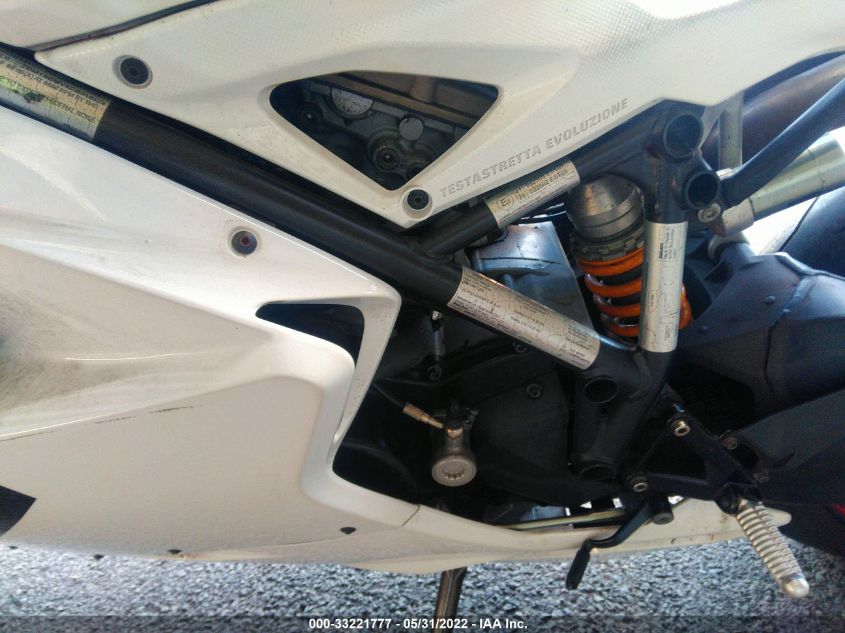2012 DUCATI SUPERBIKE 848/848 EVO CORSE SE ZDM1XBMVXCB018522