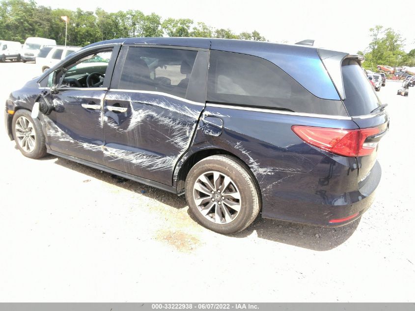 2021 HONDA ODYSSEY EX-L 5FNRL6H73MB042995