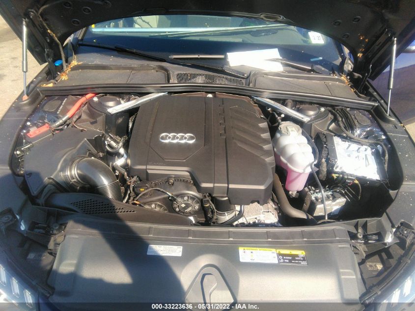 2022 AUDI A4 SEDAN S LINE PREMIUM PLUS WAUEAAF43NA022043
