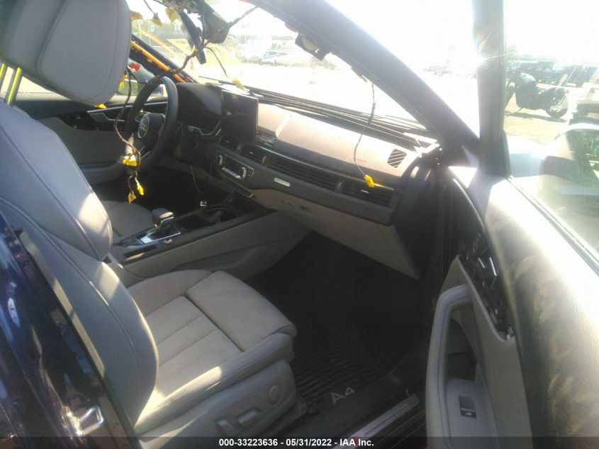 2022 AUDI A4 SEDAN S LINE PREMIUM PLUS WAUEAAF43NA022043