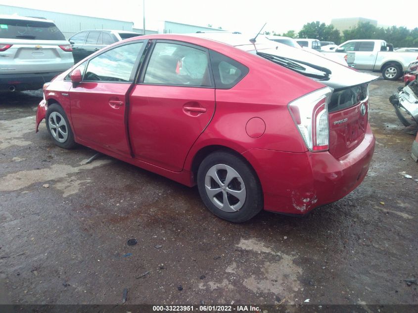 2013 TOYOTA PRIUS ONE/TWO/THREE/FOUR/FIVE JTDKN3DU6D5539367