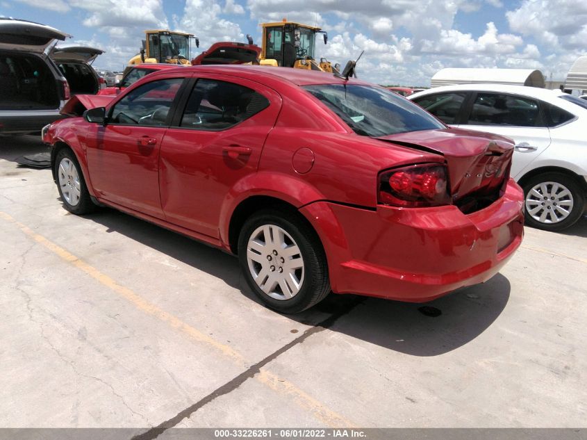 2014 DODGE AVENGER SE 1C3CDZAB9EN160897