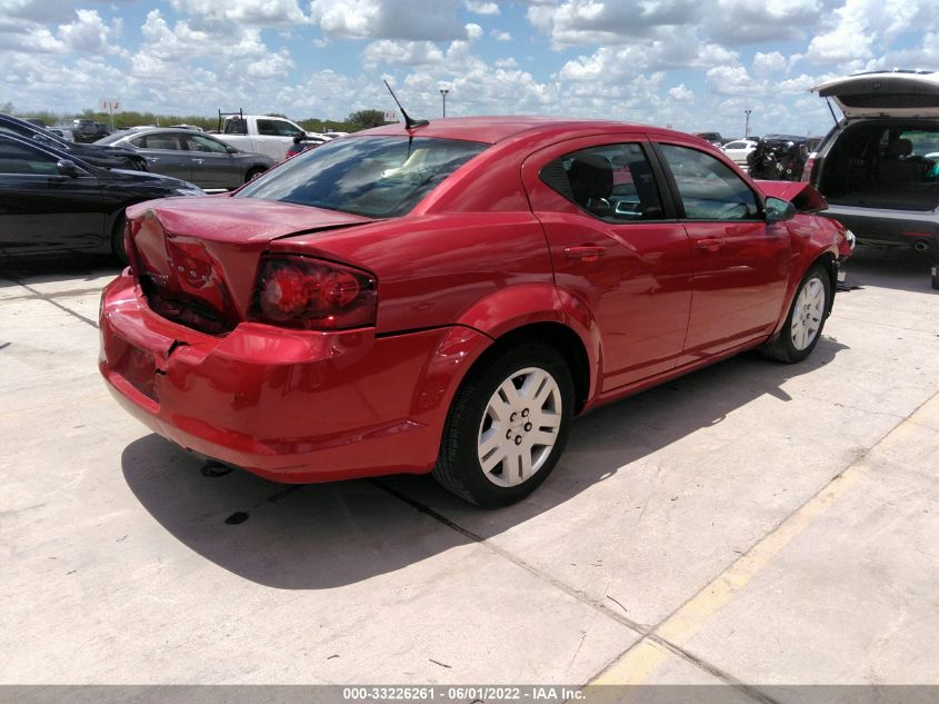 2014 DODGE AVENGER SE 1C3CDZAB9EN160897