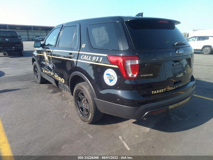 2017 FORD POLICE INTERCEPTOR 1FM5K8AR2HGD93803