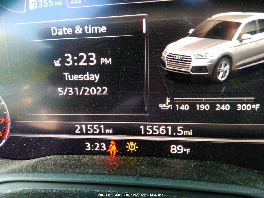 2019 AUDI Q5 PREMIUM PLUS WA1BNAFY3K2071546