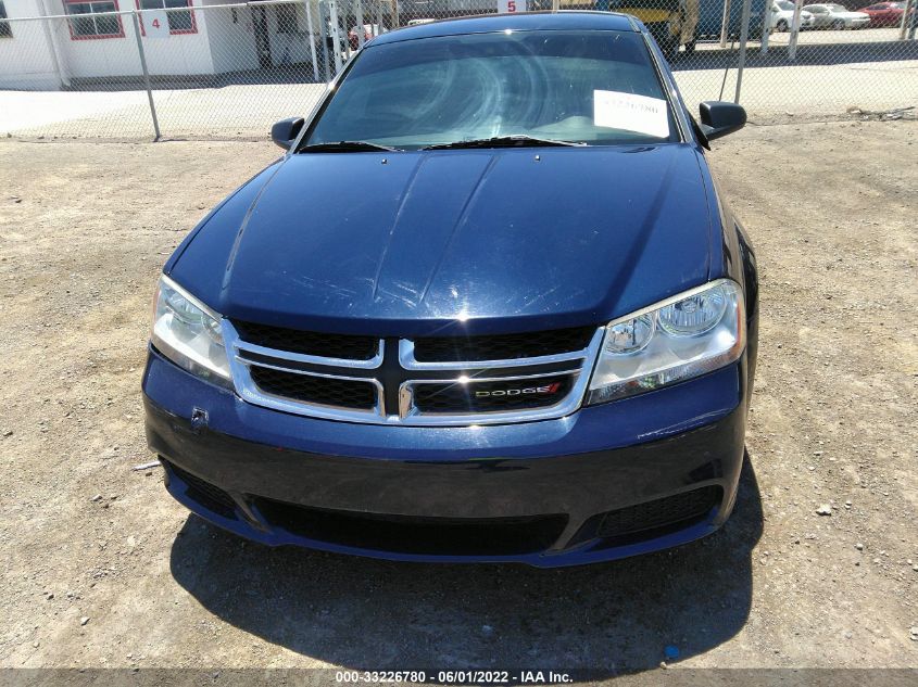 2013 DODGE AVENGER SE 1C3CDZAB1DN650930
