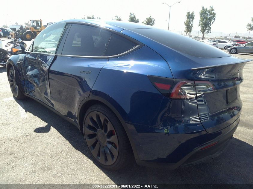 2022 TESLA MODEL Y PERFORMANCE 7SAYGDEF1NF312181