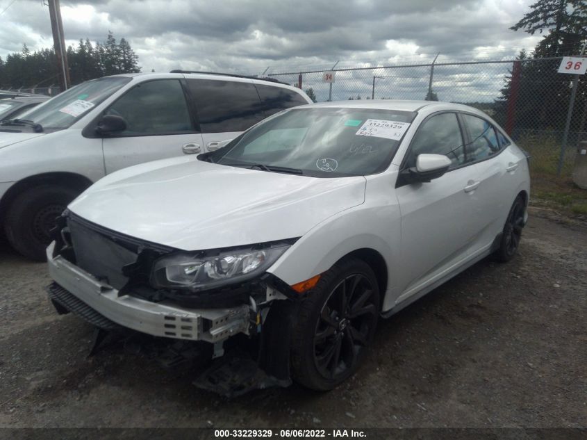 2018 HONDA CIVIC HATCHBACK SPORT SHHFK7H43JU413827