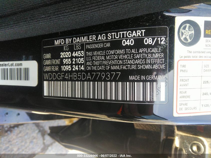 2013 MERCEDES-BENZ C-CLASS C 250 LUXURY WDDGF4HB5DA779377