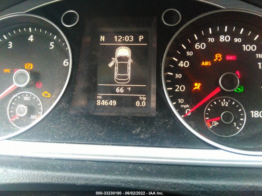 2013 VOLKSWAGEN CC SPORT WVWBP7AN6DE517819