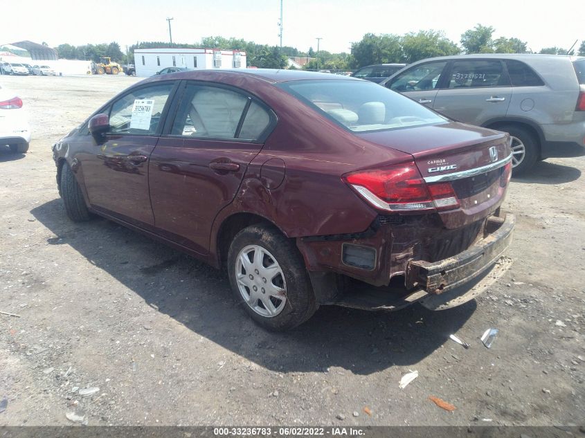 2013 HONDA CIVIC SDN LX 2HGFB2F56DH538207