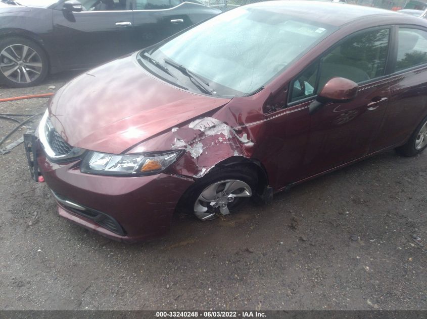 2013 HONDA CIVIC SDN LX 2HGFB2F54DH593268