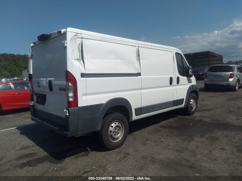 2017 RAM PROMASTER CARGO VAN 3C6TRVAG9HE542655