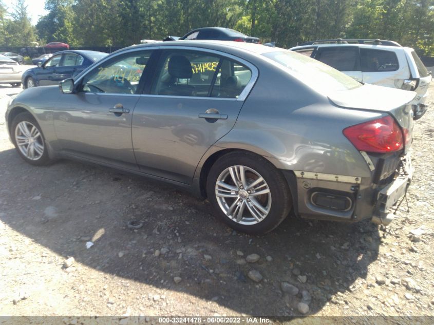 2013 INFINITI G37 SEDAN X JN1CV6AR4DM763073
