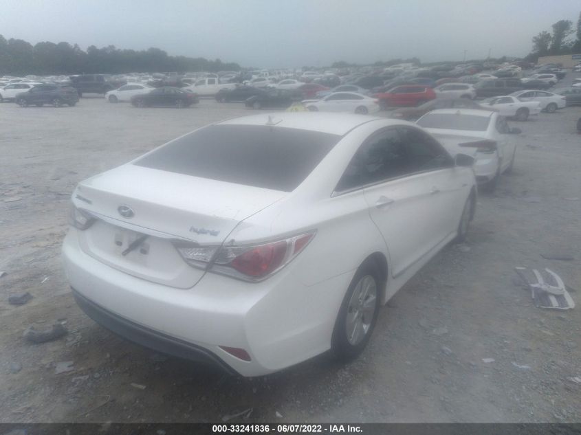 2013 HYUNDAI SONATA HYBRID KMHEC4A40DA088310