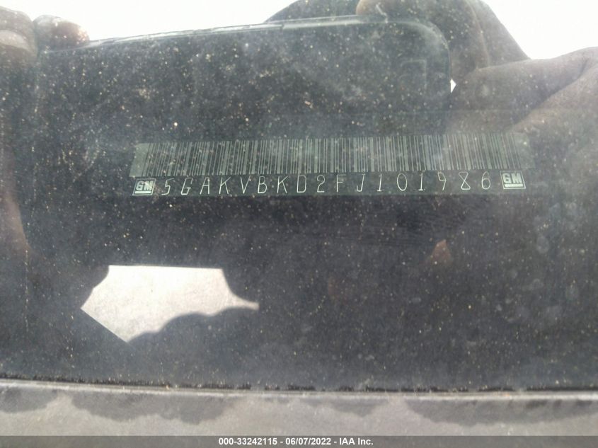 2015 BUICK ENCLAVE LEATHER 5GAKVBKD2FJ101986