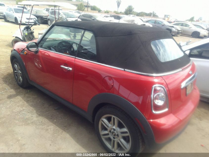 2014 MINI COOPER CONVERTIBLE WMWZN3C50ET861120
