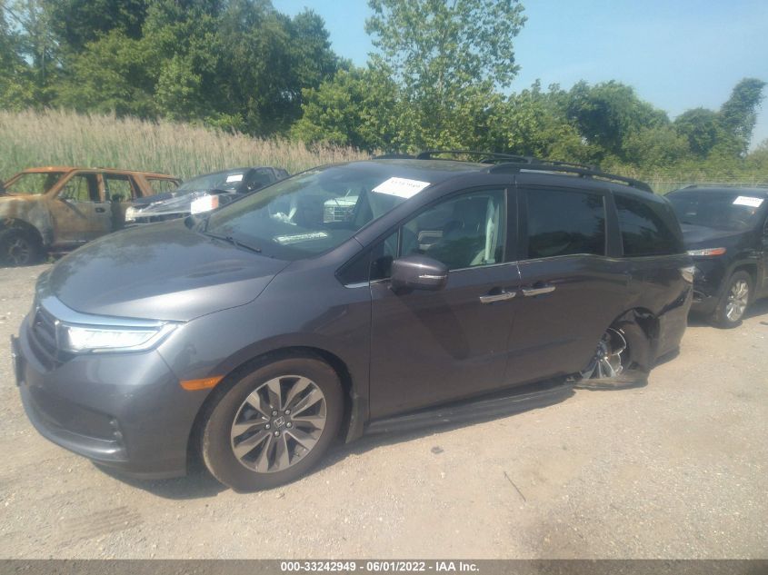 2022 HONDA ODYSSEY EX-L 5FNRL6H78NB060877