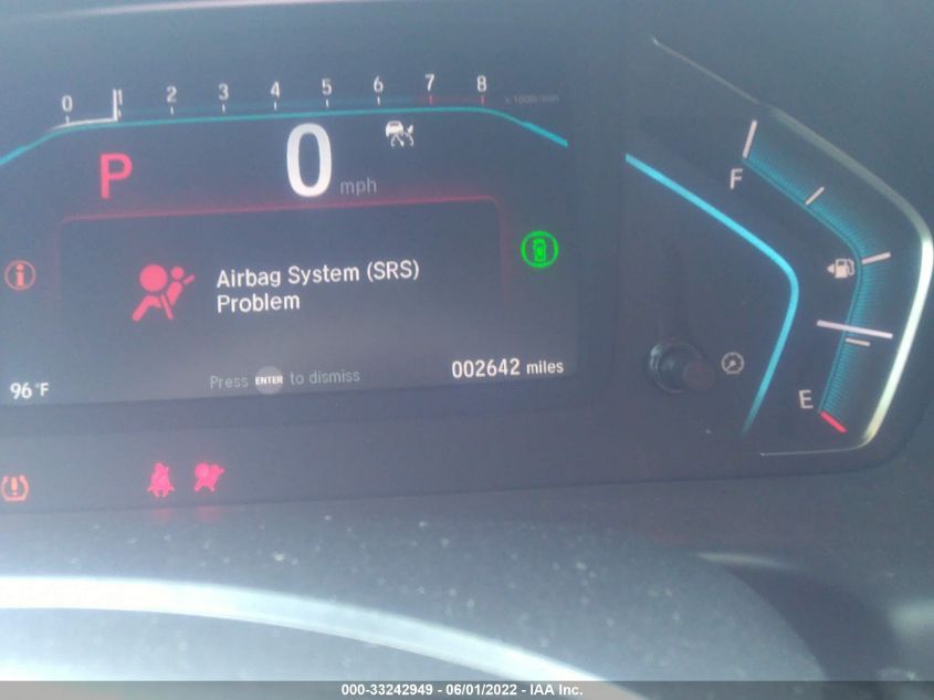 2022 HONDA ODYSSEY EX-L 5FNRL6H78NB060877
