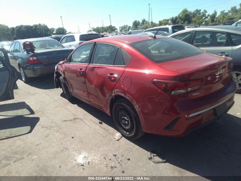 2022 KIA RIO S 3KPA24AD3NE439084