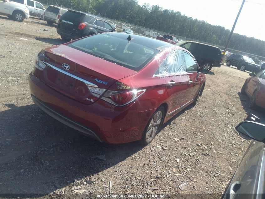 2014 HYUNDAI SONATA HYBRID LIMITED KMHEC4A49EA106448