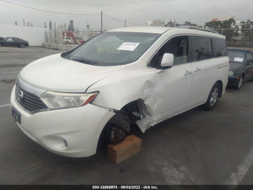 2014 NISSAN QUEST SV JN8AE2KP0E9104751